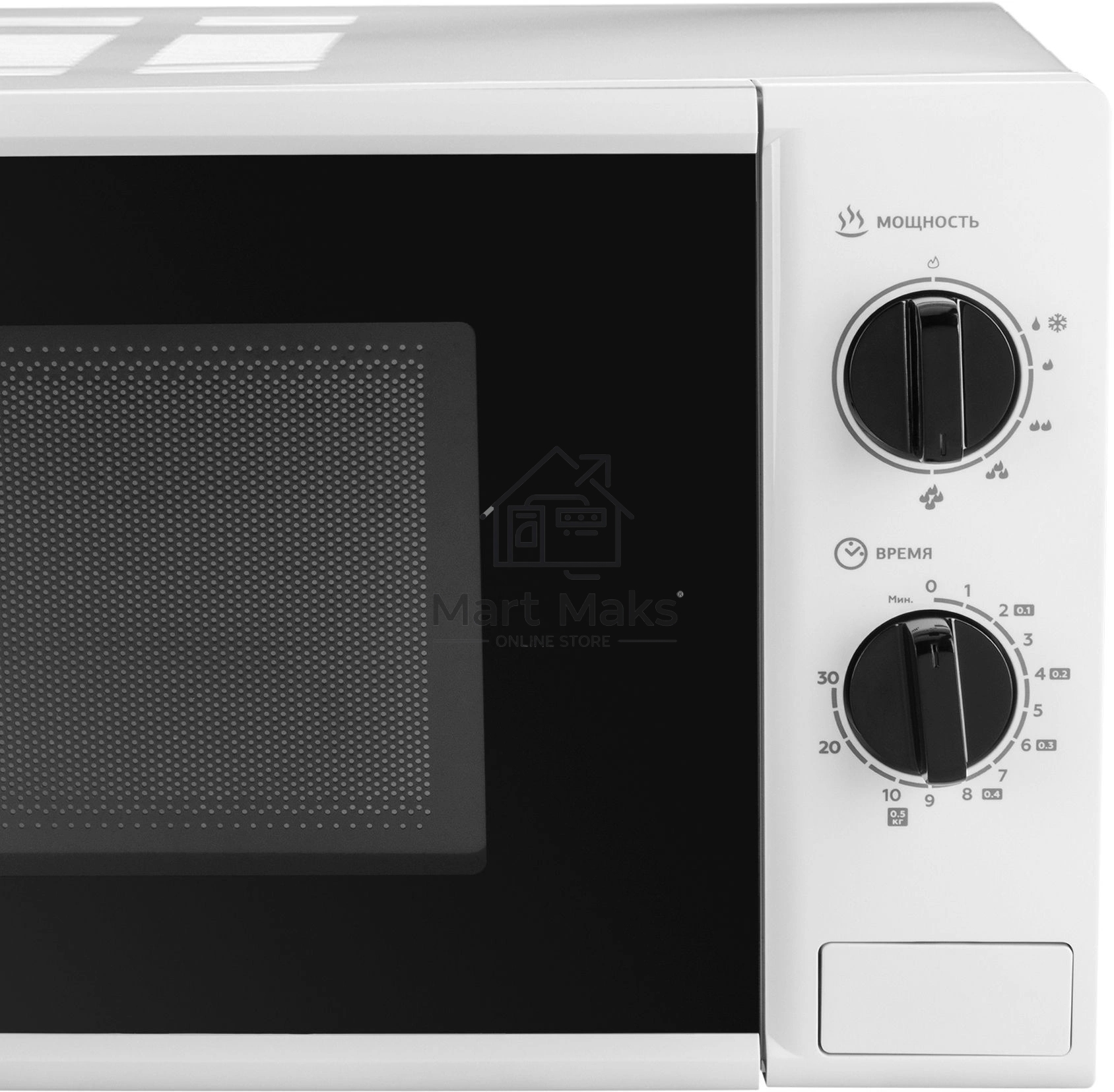 Микроволновая печь Hyundai HYM-M2048 белый, 20 л, 700 Вт, переключатели - поворотный механизм