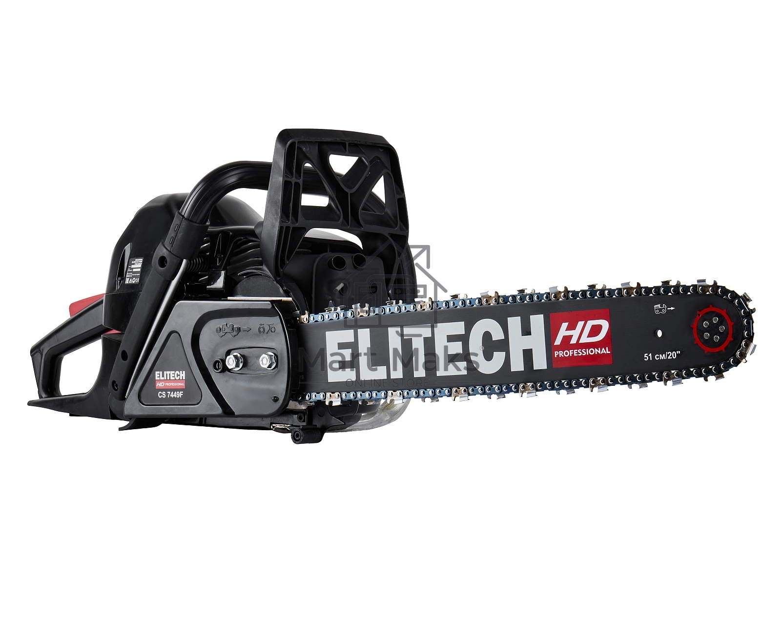 Бензопила Elitech HD Professional CS 7449F 3600Вт 4.9л.с. дл.шины:20