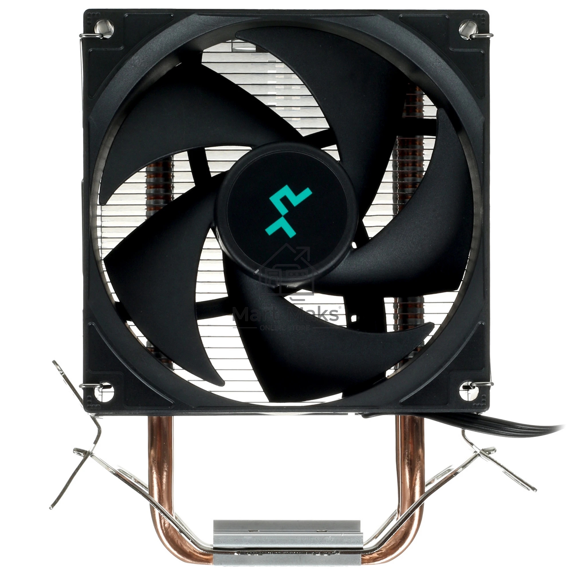 Кулер для процессора DEEPCOOL AG200 черный, 92 мм, алюминий/медь, 3050 об/мин, 30.5 дБ, 4 pin, 100 Вт, 133 мм