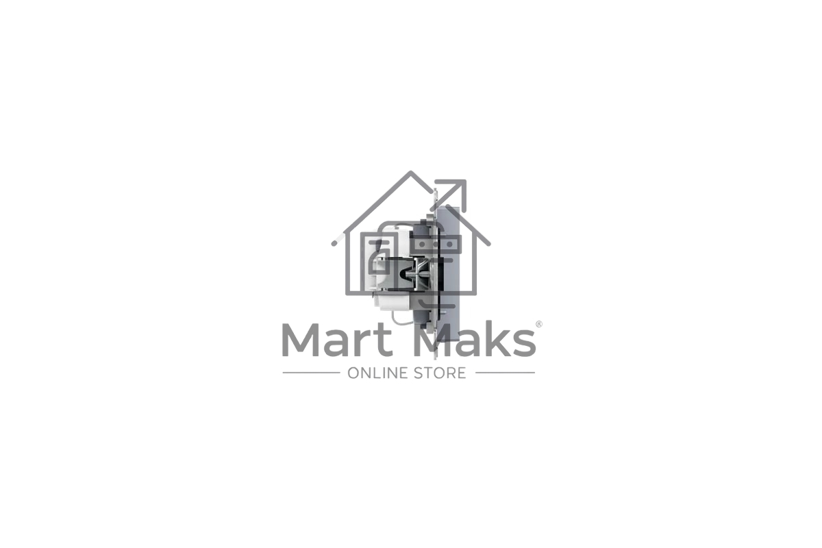 Механизм розетки EKF Эпика UP1-SOW-110 16А, с заземлением, без шторок, белый