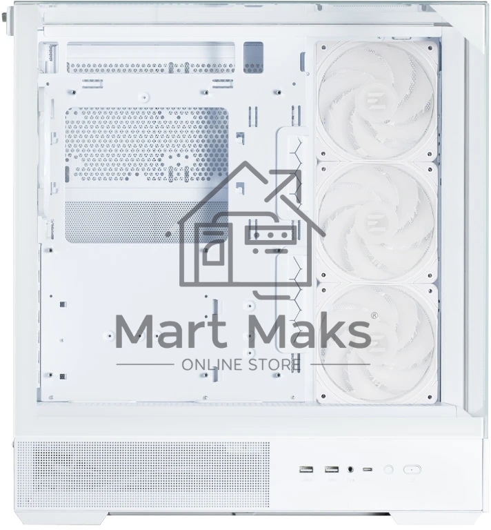 Компьютерный корпус ZALMAN P40 Prism Plus, ATX, белый, WINDOW, 3xCombo (3.5'' or 2.5