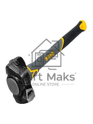 Кувалда с клиновидным бойком Denzel 1,8 кг, фибергласовая рукоятка c TPR