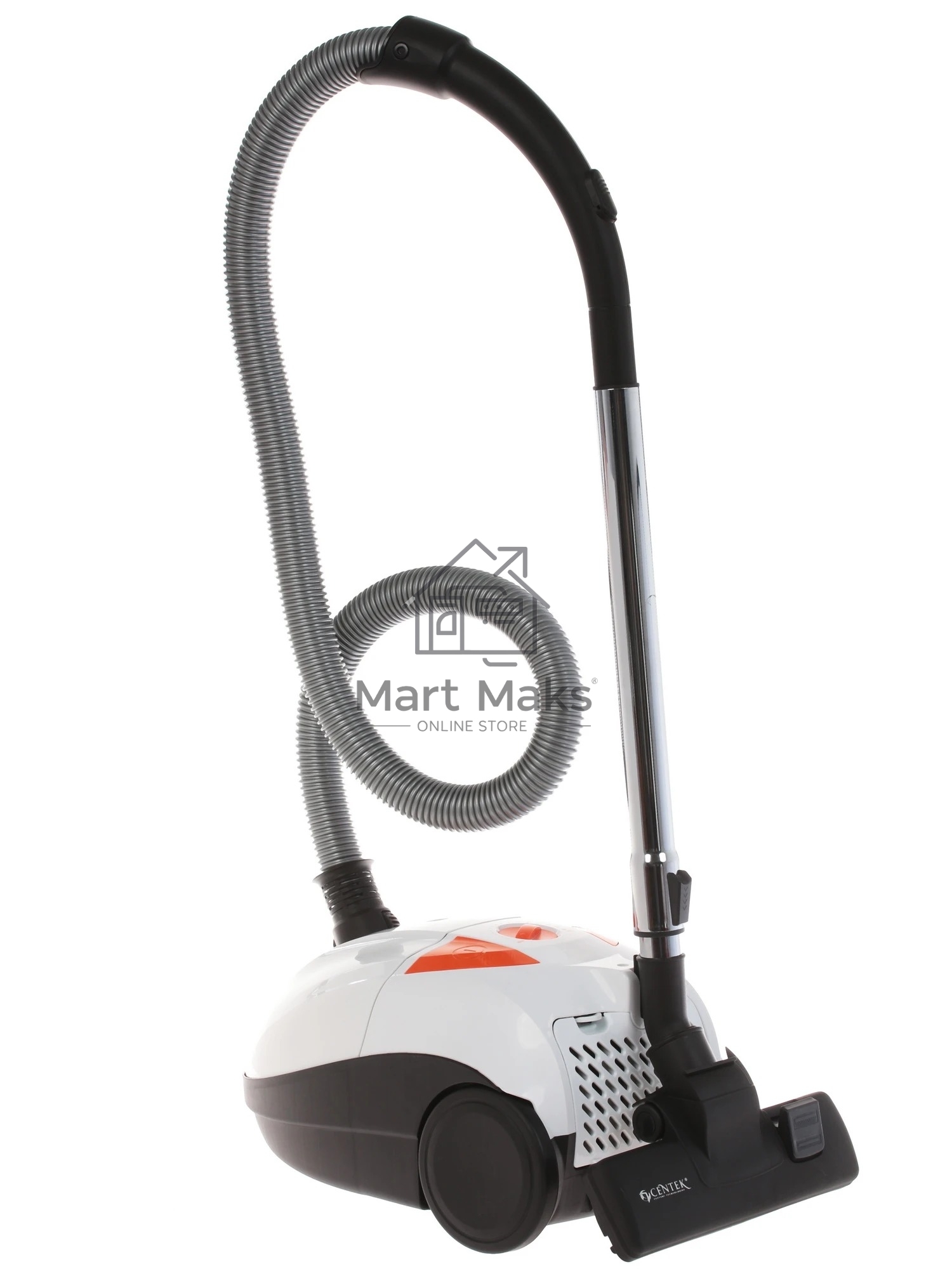 Пылесос Centek CT-2503 белый/оранжевый, 400/2000 Вт, уборка сухая, пылесборник мешок 2.5 л
