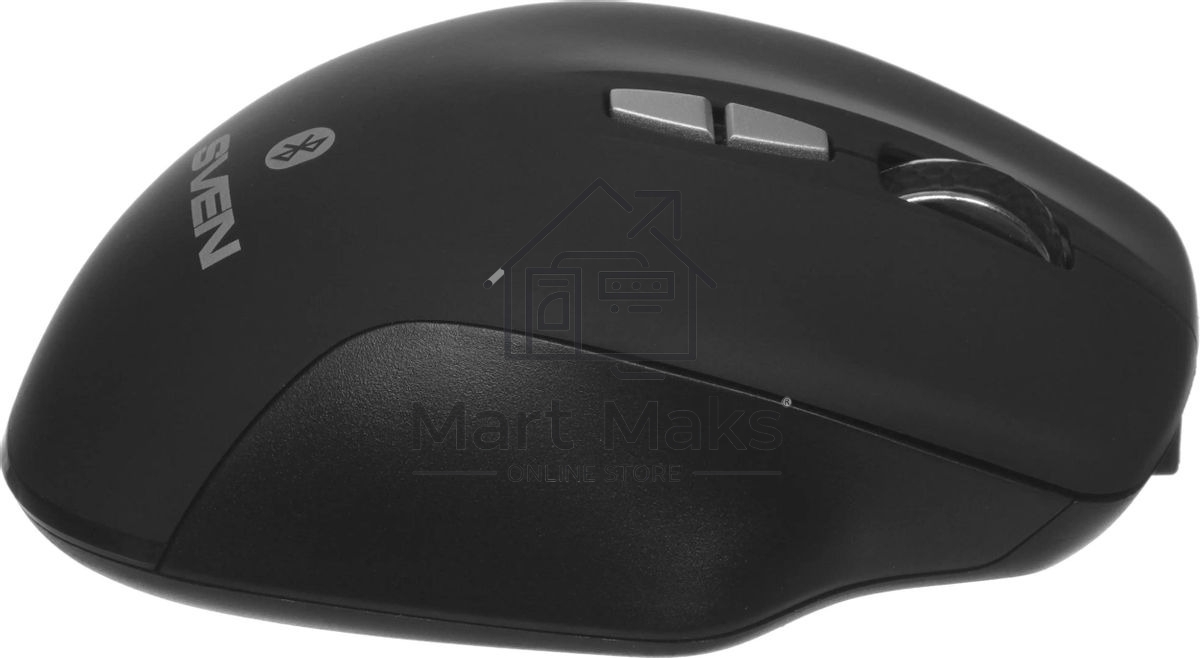 Мышь беспроводная SVEN RX-590SW черный, 1600 dpi, радиоканал, Bluetooth, USB, кнопки - 7