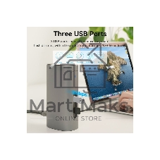 Док-станция Vention TPJH0-EU, USB Type-C, HDMI/VGA/USB/RJ45/SD/3.5мм/PD/DC, USB Type-C
