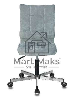 Кресло офисное Бюрократ CH-330M/LT-28 без подлокотников, серый, крестовина металл