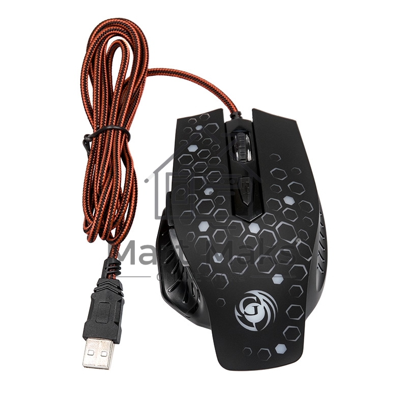 Мышь проводная Dialog Gan-Kata MGK-11U черный, 2400 dpi, USB, кнопки - 6