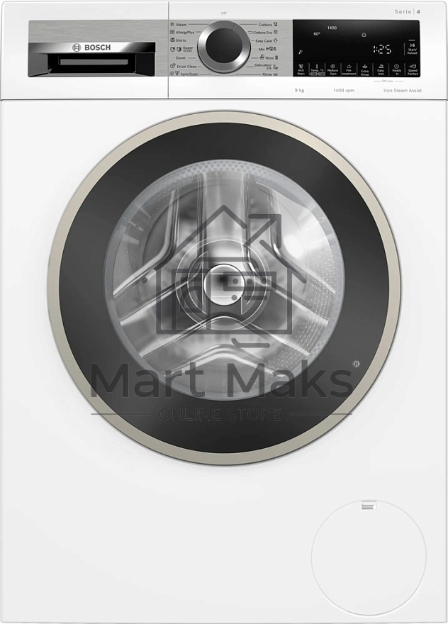 Стиральная машина Bosch Serie 4 WGA24400ME белый, загрузка фронтальная 9 кг, 1400 об/мин., класс: А+++