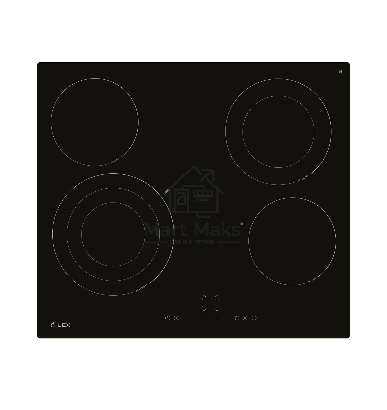 Электрическая варочная панель LEX EVH 642B BL Hi-Light, независимая, черный