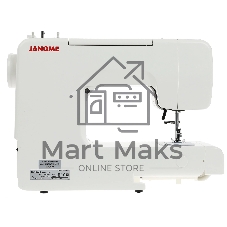 Швейная машина Janome MX 55 белый/розовый, электромеханическая, вертикальный качающийся, 15 операций, петля полуавтомат