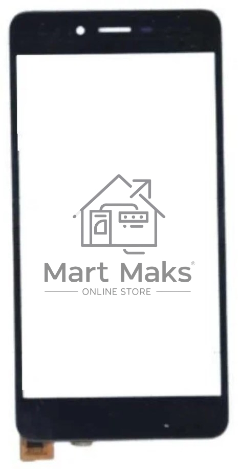 Сенсорное стекло (тачскрин) для Highscreen Omega Prime S, черное