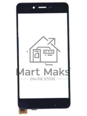 Сенсорное стекло (тачскрин) для Highscreen Omega Prime S, черное