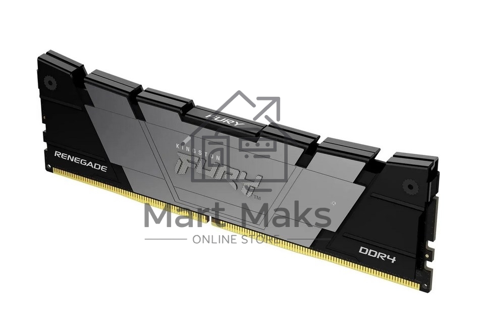 Оперативная память Kingston Fury Renegade Black, DDR4, 16GB (1x16GB), 3600MHz, CL16, DIMM, с радиатором, черный