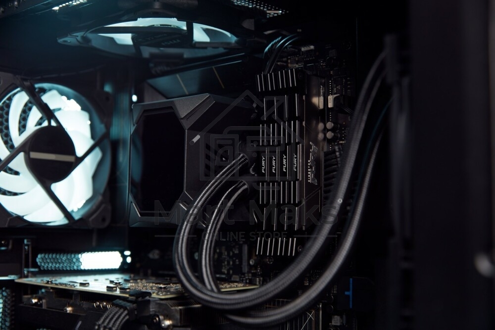 Оперативная память Kingston Fury Renegade, DDR4, 32GB (2x16GB), 3200MHz, CL16, DIMM, с радиаторами, серый/черный
