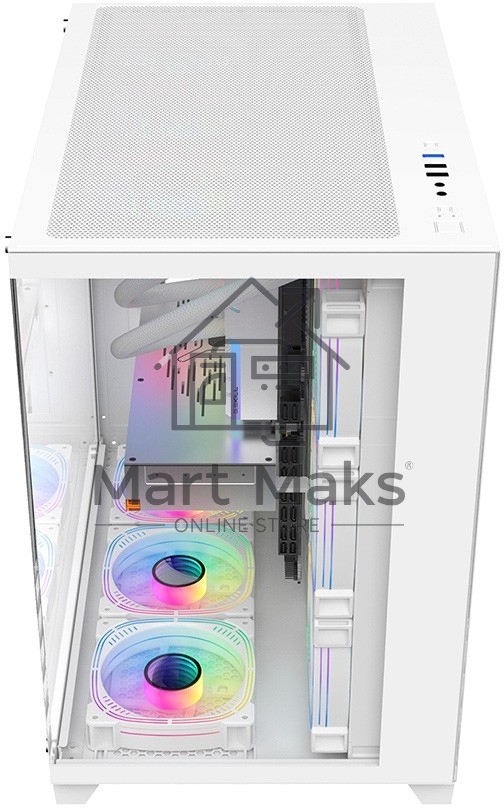Компьютерный корпус 1STPLAYER MEGAVIEW MV8-TP белый/ATX/MV8-TP-WH