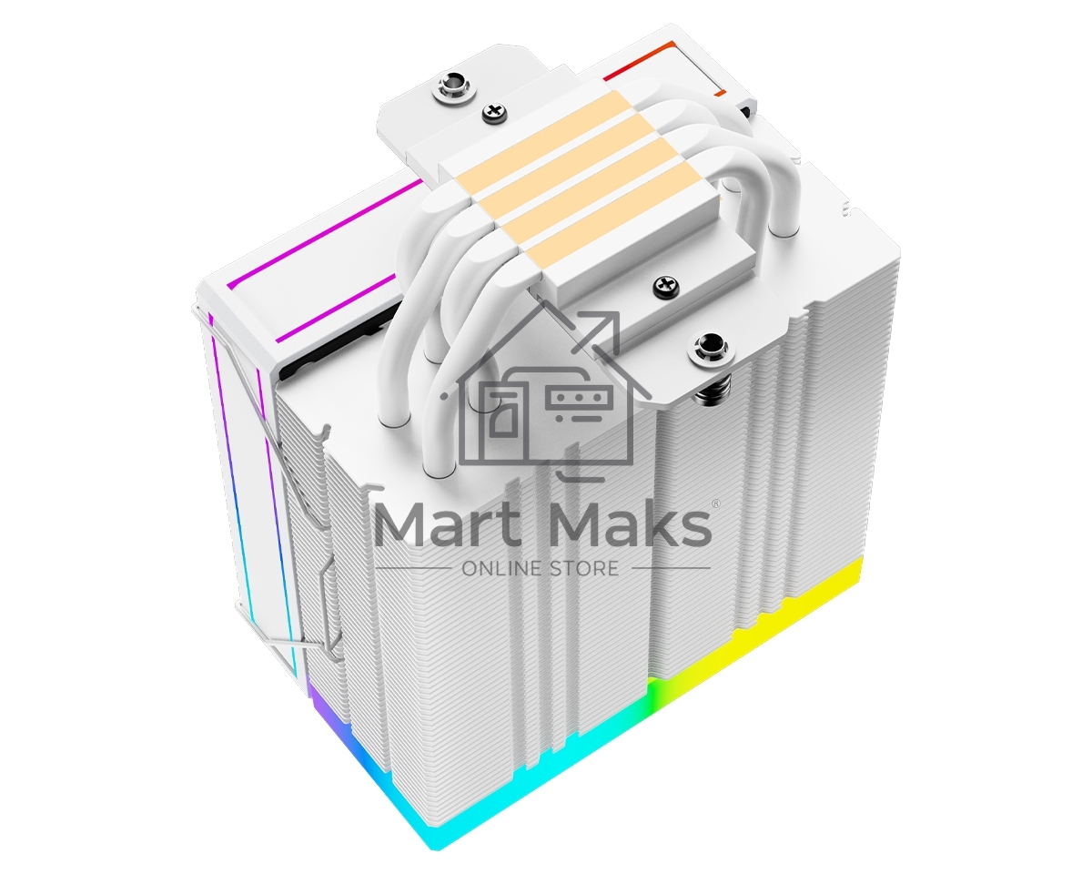 Кулер ID-Cooling Frozn A410 ARGB Wh белый 120мм алюминий+медь 2000rpm 30db 4-pin 220W 152мм