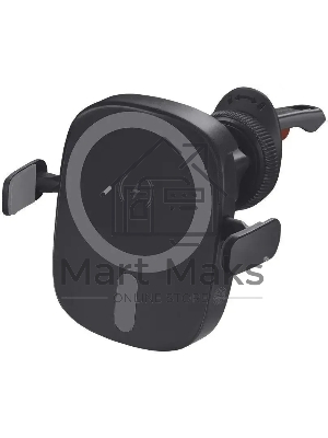 Держатель Deppa QIWCP1G магнитный беспров.з/у. черный для смартфонов