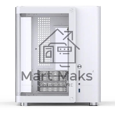 Компьютерный корпус без блока питания JONSBO TK-1, Mini-Tower, TG, no fan, 1xUSB-A 3.2 + 1xUSB-C 3.2, mATX, mITX White