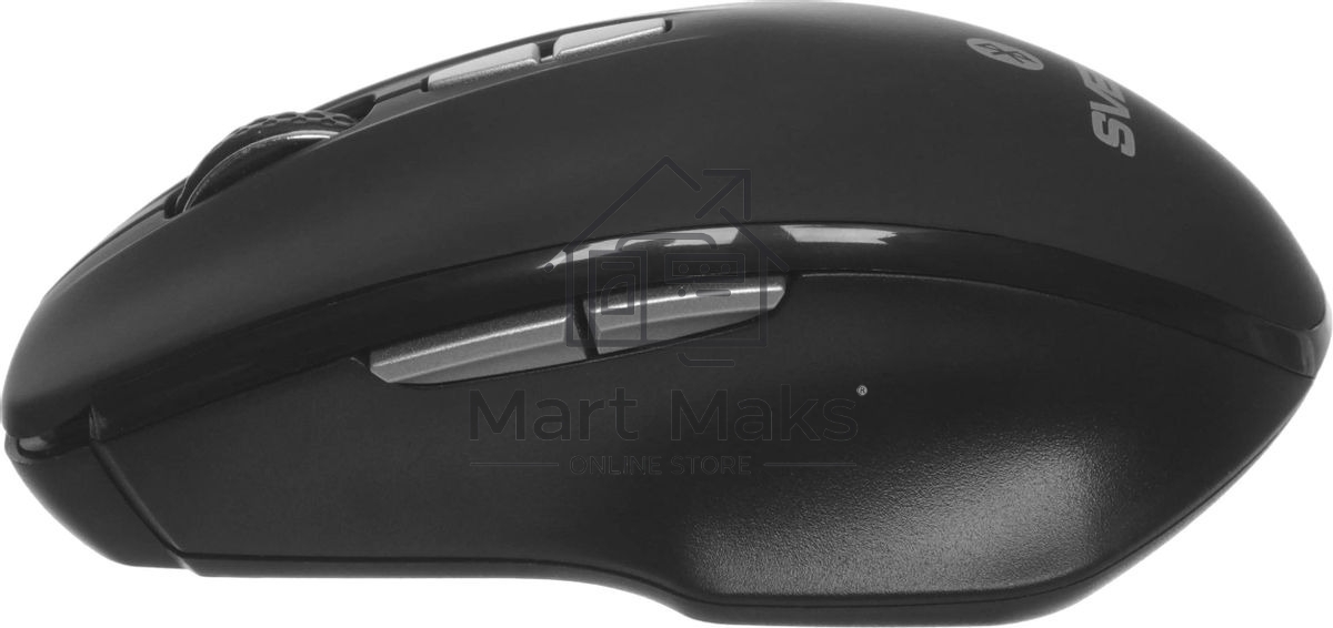Мышь беспроводная SVEN RX-590SW черный, 1600 dpi, радиоканал, Bluetooth, USB, кнопки - 7
