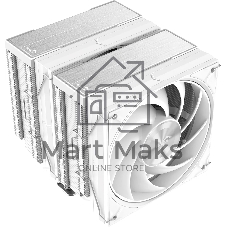 Кулер для процессора SAMA A60W белый, 2x120 мм, алюминий/медь, 800-2200 об/мин, 29 дБ, 4 pin PWM, 265 Вт, высота 156.5 мм