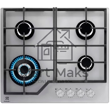 Газовая варочная поверхность Electrolux KGG64362S, 4 конфорки, закаленное стекло, 8900 Вт