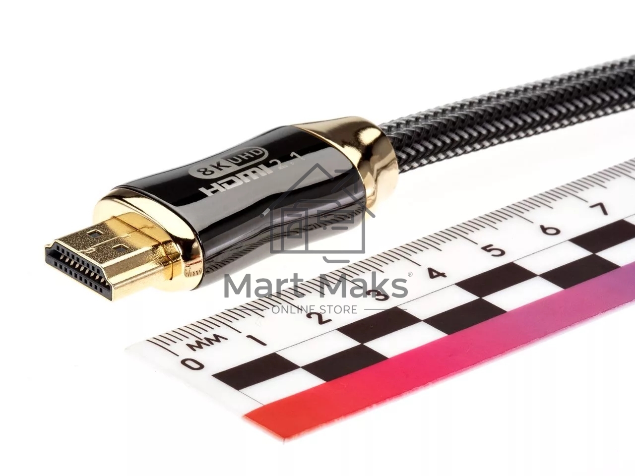 Кабель HDMI 19M/M,ver. 2.1, 8K@60 Hz 2m метал разъемы, нейлоновая оплетка Telecom <TCG300-2M>