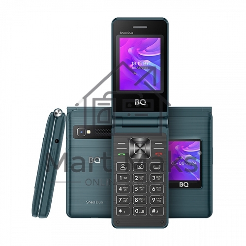 Мобильный телефон BQ 2412 Shell Duo синий MTK 6261 D