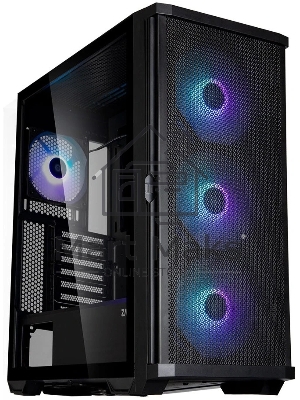 Компьютерный корпус ZALMAN Z10 PLUS, ATX, черный, WINDOW, 2x3.5