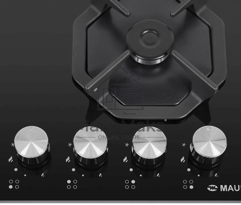 Газовая варочная панель Maunfeld EGHG.64.23CB/G, 4 конфорки, закаленное стекло, черный