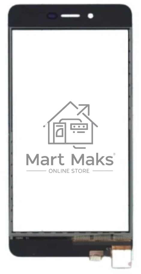 Сенсорное стекло (тачскрин) для Highscreen Omega Prime S, черное