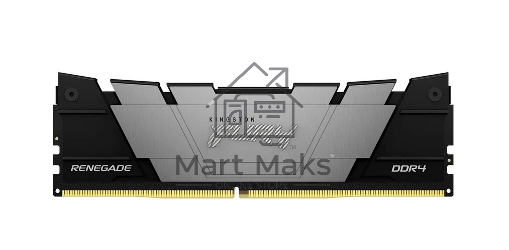 Оперативная память Kingston Fury Renegade Black, DDR4, 16GB (1x16GB), 3600MHz, CL16, DIMM, с радиатором, черный