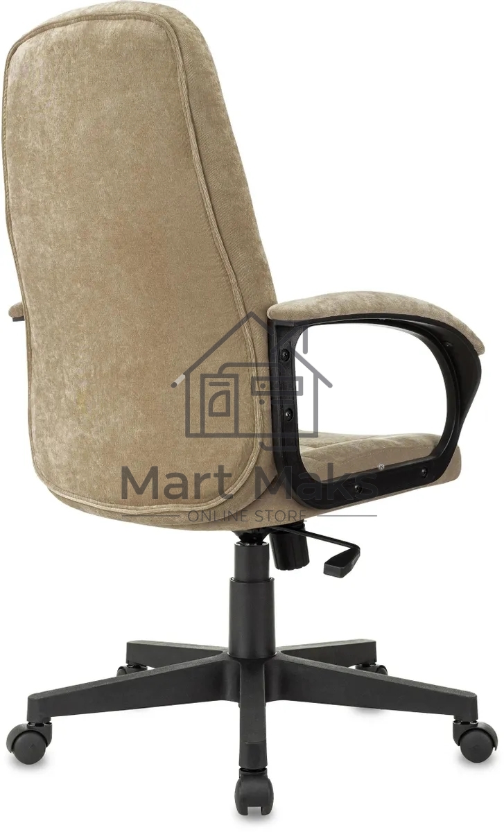 Кресло руководителя Бюрократ CH 002 Fabric Light-21 песочный, крестов. пластик