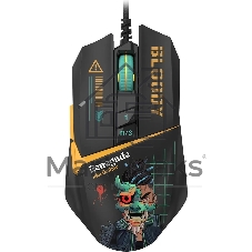 Мышь проводная A4Tech Bloody W63 Max Renegade черный, 12000 dpi, USB, кнопки - 7