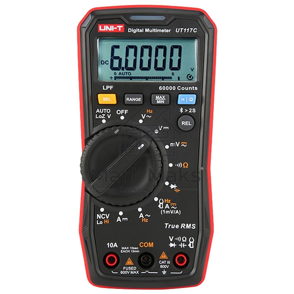 Цифровой мультиметр UNI-T UT117C Bluetooth 60000 отсчетов True RMS