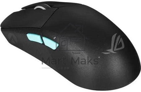 Мышь беспроводная/проводная ASUS ROG Harpe Ace Aim Lab Edition черный, 36000 dpi, радиоканал, Bluetooth, USB, кнопки - 5