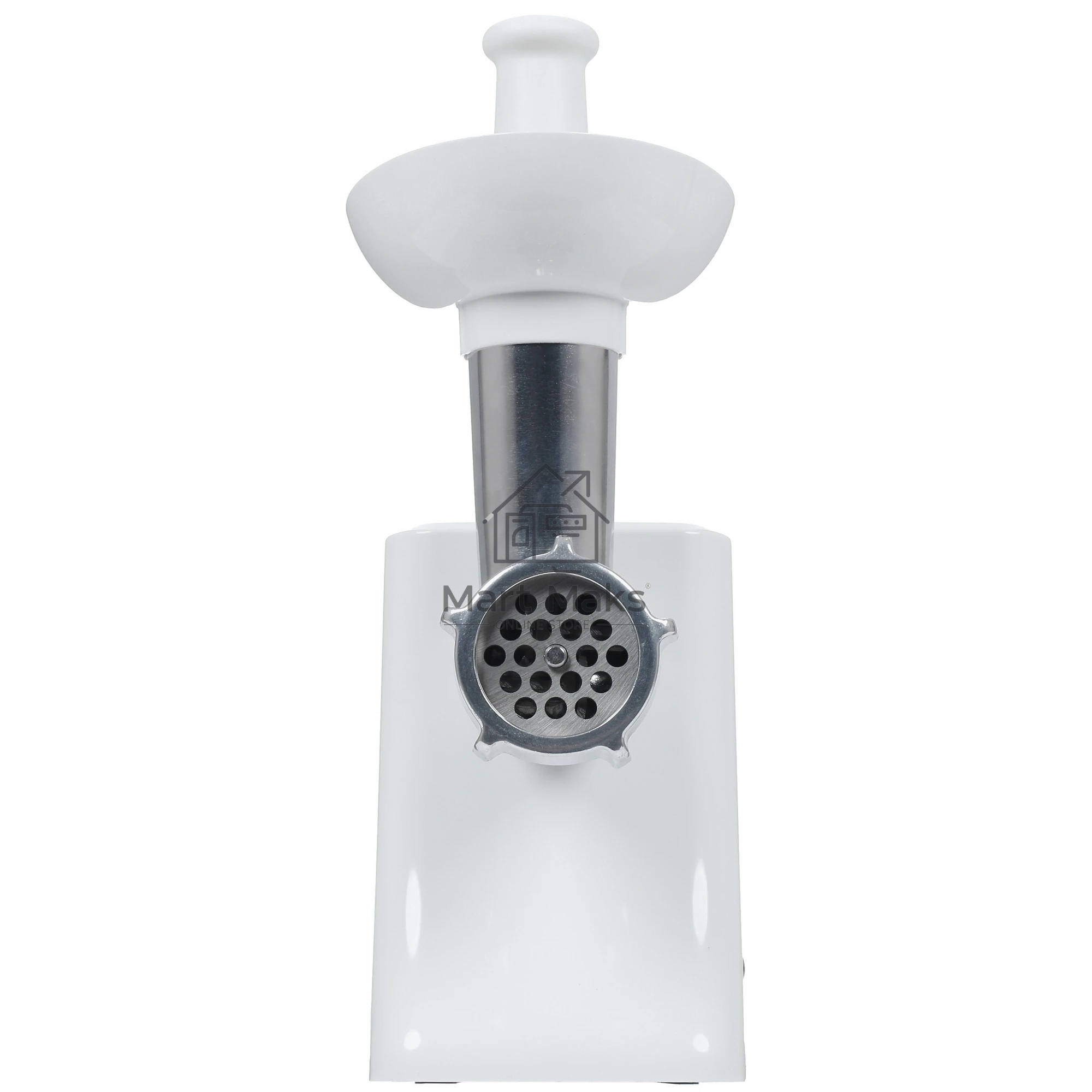 Мясорубка электрическая ВАСИЛИСА ВА-601 белый, 1600 Вт, 1.5 кг/мин, реверс, защита от перегрузки, насадки - 4