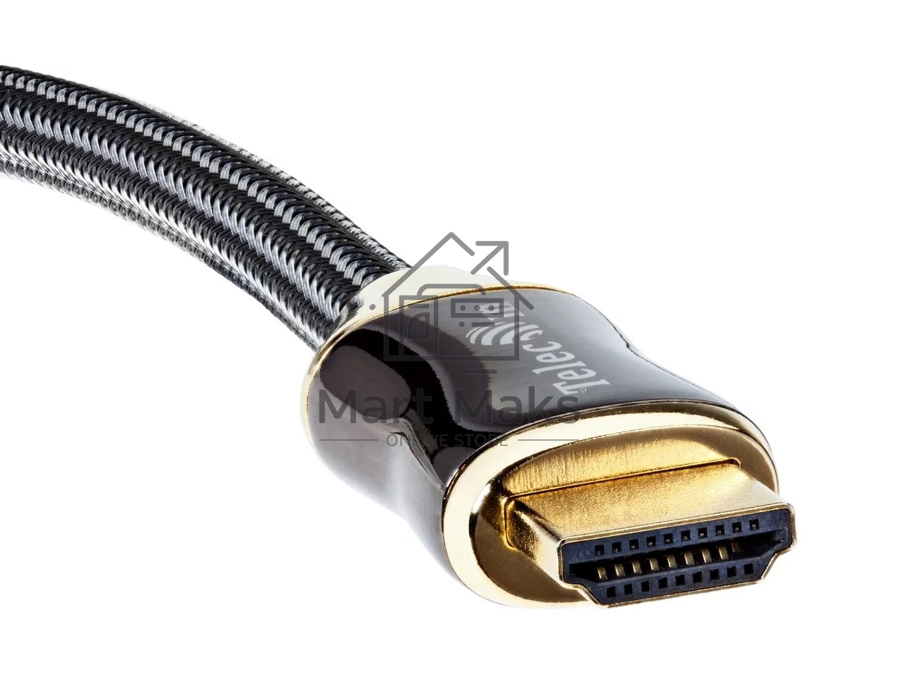 Кабель HDMI 19M/M,ver. 2.1, 8K@60 Hz 2m метал разъемы, нейлоновая оплетка Telecom <TCG300-2M>
