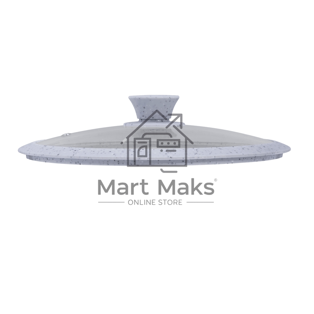 Крышка стеклянная Maunfeld TRINITY MGL24SMLG с силиконовым ободком и ручкой, 24 см