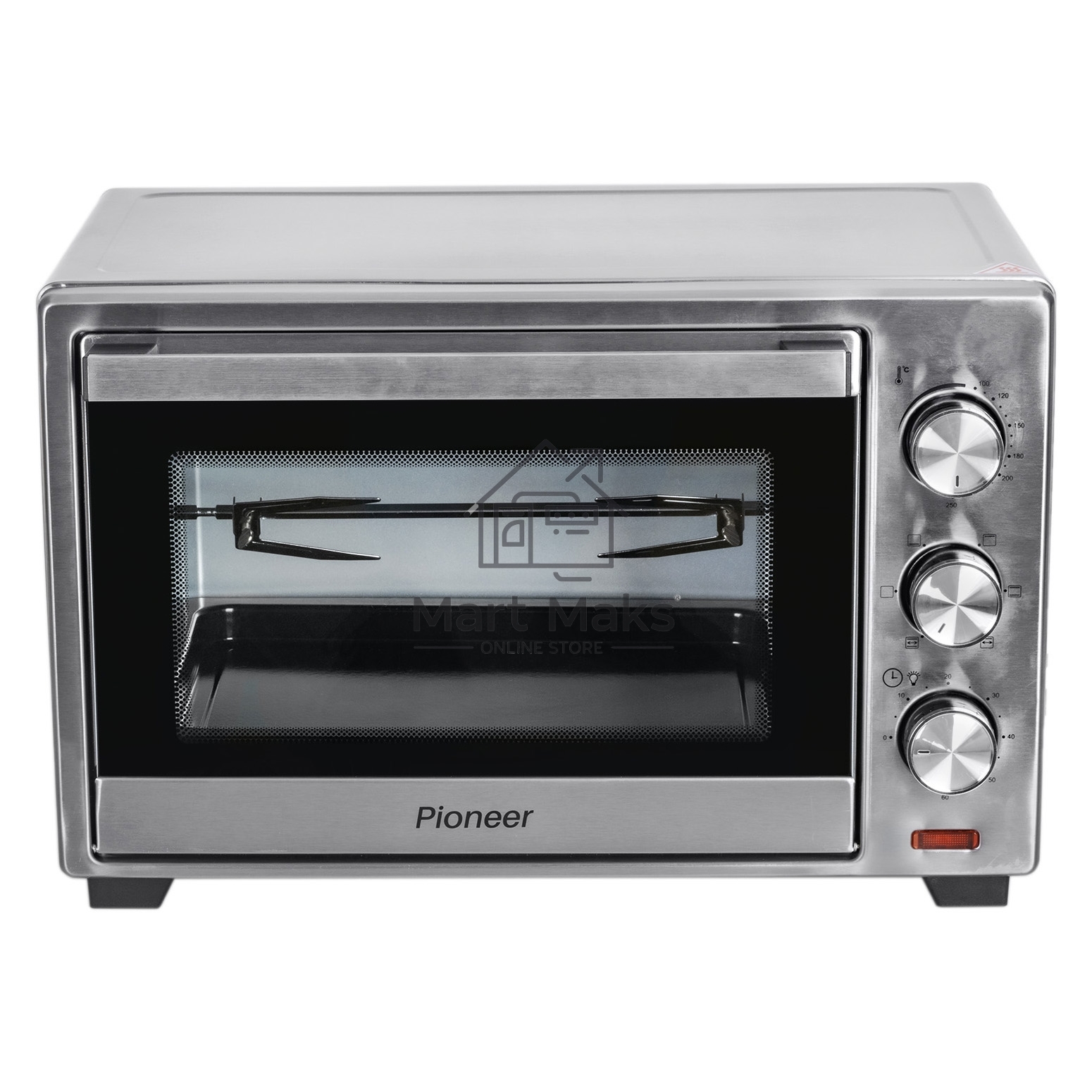 Мини-печь Pioneer MO5011G 25 л, 1600 Вт, серебристый