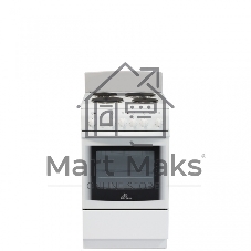 Плита электрическая De Luxe 5004.14Э КР белый 50x50x85