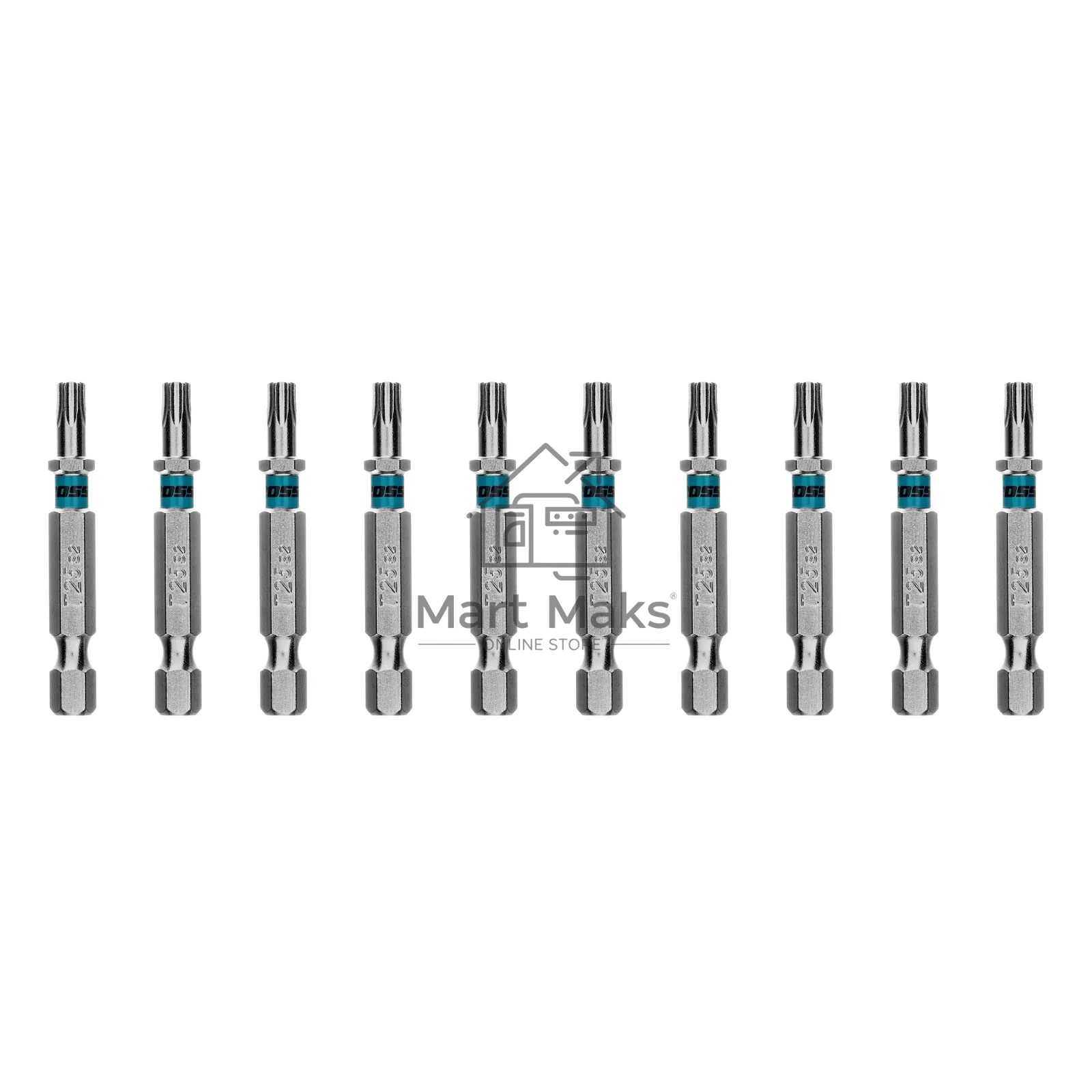 Бита Gross Torx 25х50мм, сталь S2, шестигр., 10 шт.