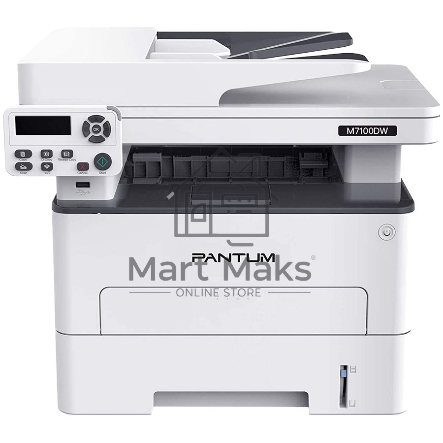 МФУ лазерный Pantum M7100DW, A4, ч/б, печ. до 33 стр/мин., скан. до 24 стр/мин., 1200x1200dpi, USB, RJ-45, Wi-Fi