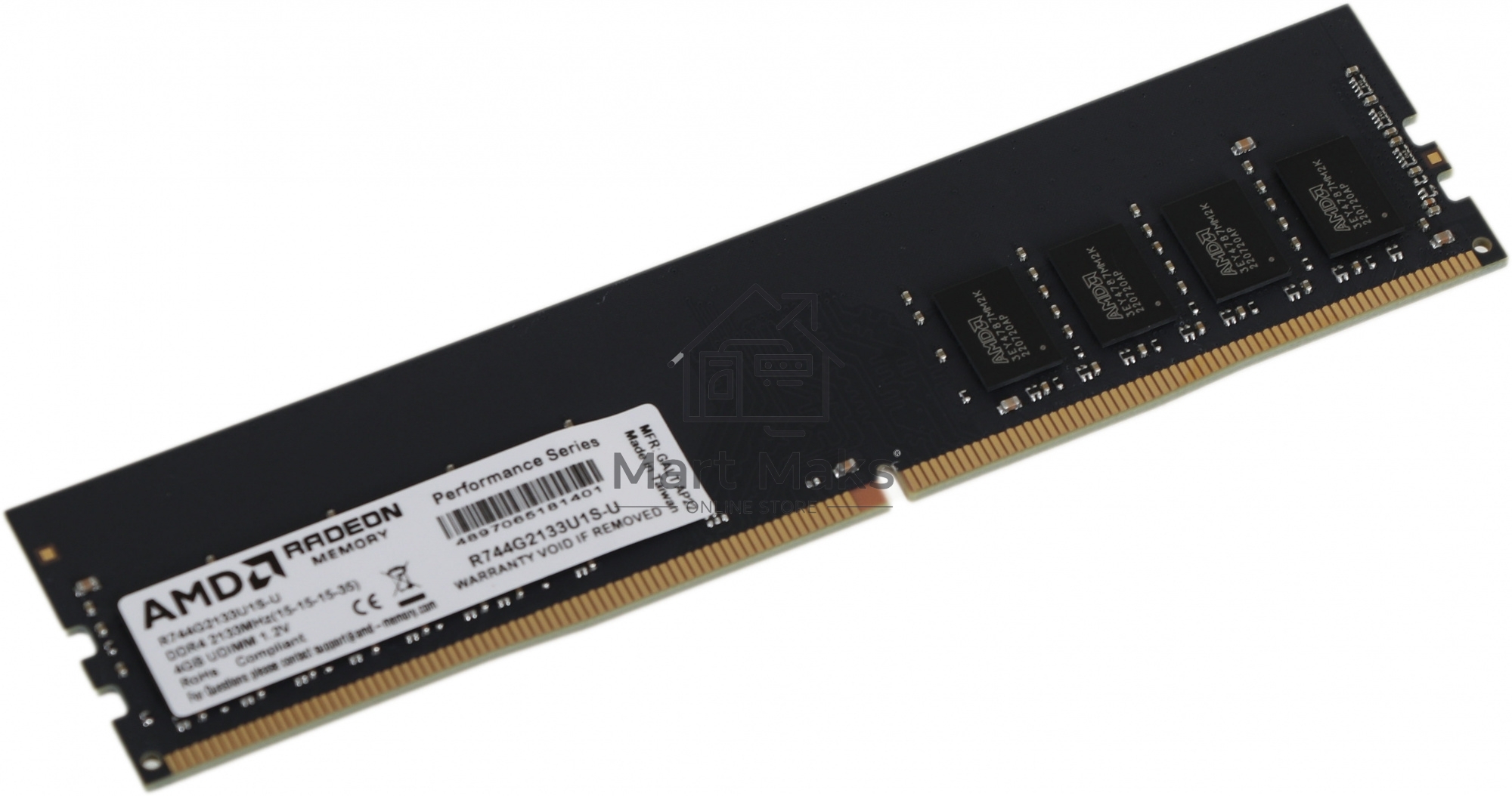 Оперативная память AMD Radeon R7, DDR4, 4GB (1x4 GB), 2133 MHz, CL15, DIMM