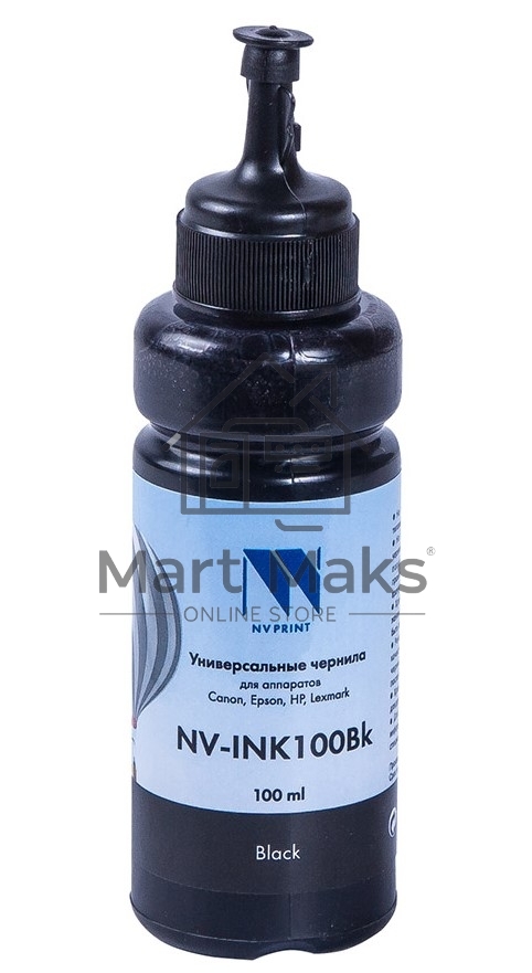 Чернила совместимые NV-INK100U Black универсальные на водной основе для аппартов Сanon/Epson/НР/Lexmark (100 ml) (Китай)