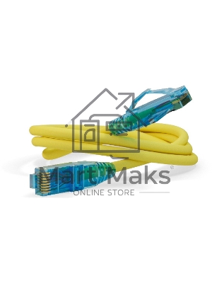 Патч-корд Hyperline U/UTP, Cat.6, LSZH, 1 м, желтый PC-LPM-UTP-RJ45-RJ45-C6-1M-LSZH-YL