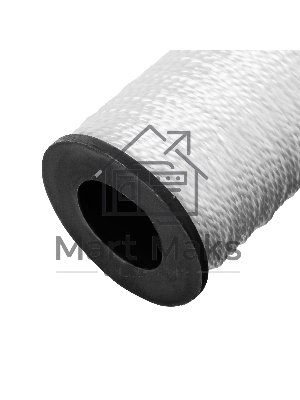 Шнур крученый капроновый Сибртех 93963 1,5 мм, L 100 м, 45 кгс, на катушке, Россия, белый