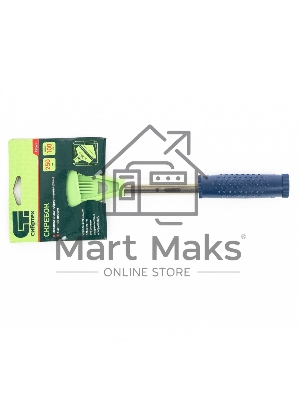 Скребок, фиксированное лезвие 100мм, металлич. обрезиненная ручка, 250мм Сибртех