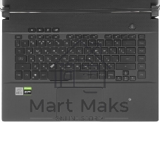 Клавиатура для ноутбука Asus ROG GU502 серебристая c подсветкой маленький энтер
