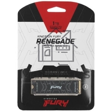 Накопитель SSD Kingston Fury Renegade, 1Tb, M.2(22x80мм), NVMe, PCIe 5.0 x4, 3D TLC, R/W 14200/11000Mb/s, IOPs 2 200 000/2 150 000, TbW 1000, DWPD 0.5 (12 мес)