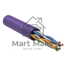 Витая пара ITK LC1-C5E04-126 U/UTP кат.5E 4x2x24AWG LSZH фиолетовый (305м)
